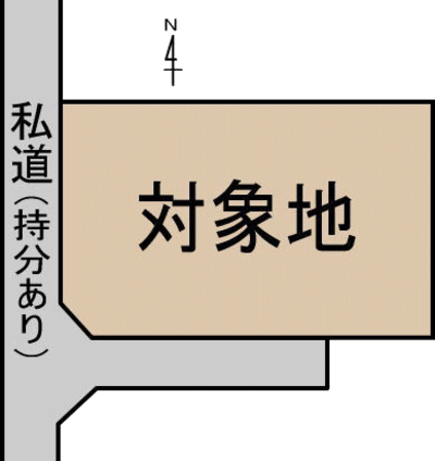 熊本県の不動産　株式会社SAKRA不動産　高森町色見売地　敷地図